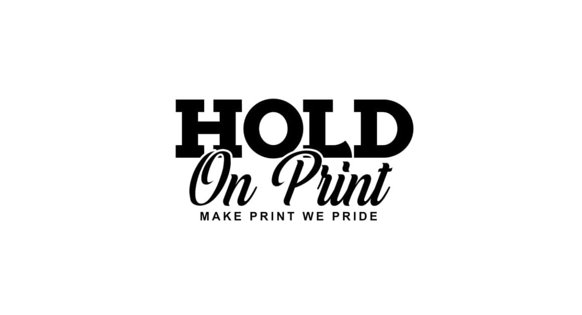 logo hold on print