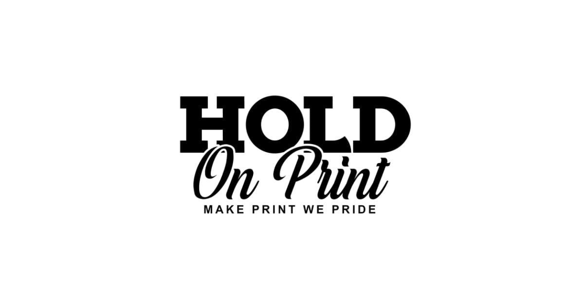 logo hold on print